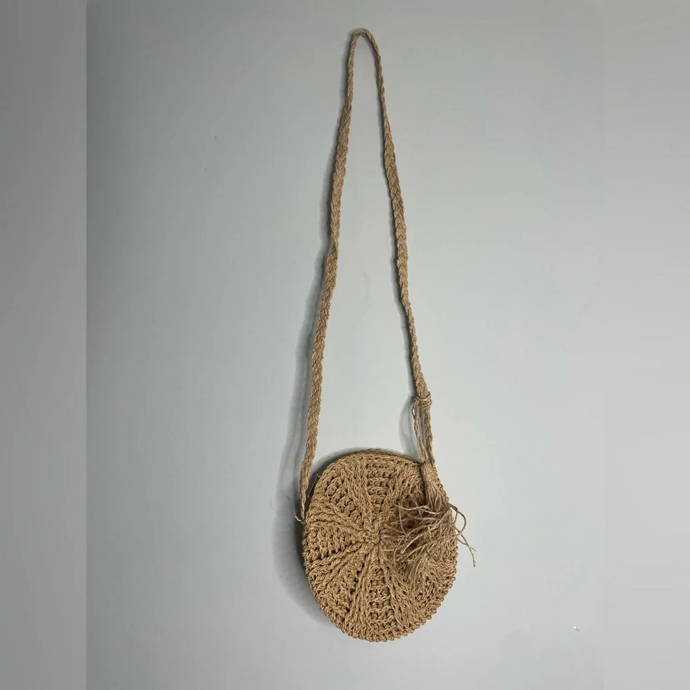 Straw Crossbody Bag